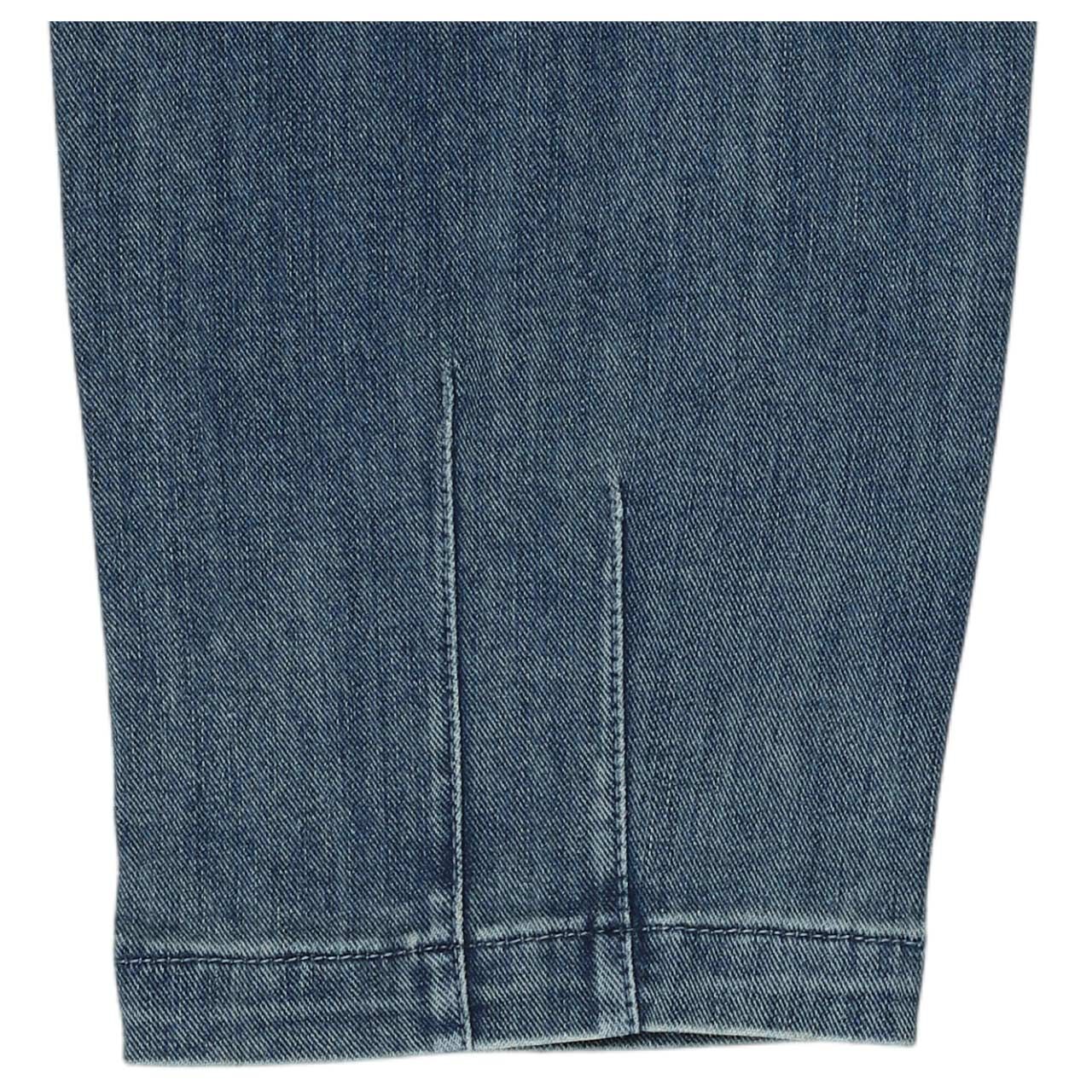 Damenjeans Barrel-F 7/8 Stretch Denim von Buena Vista in Blau verwaschen, Detailansicht Saum