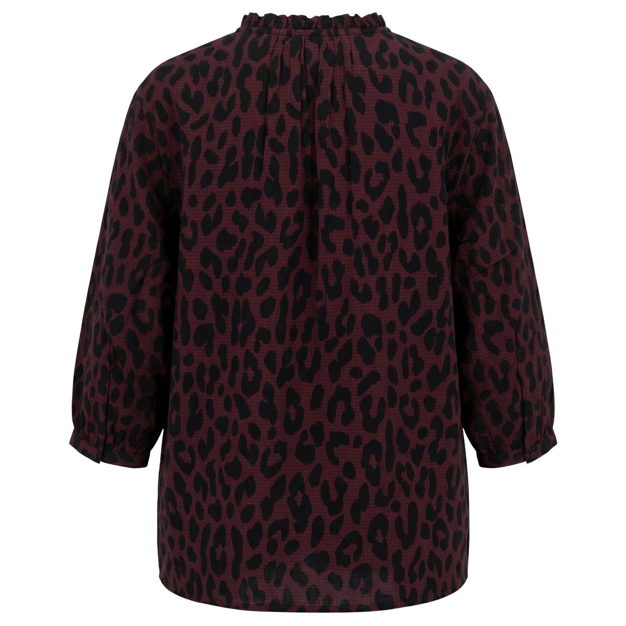 Damen 3/4 Arm Bluse Splitneck Tunic von Street One Studio in Lila mit Print, Rückansicht