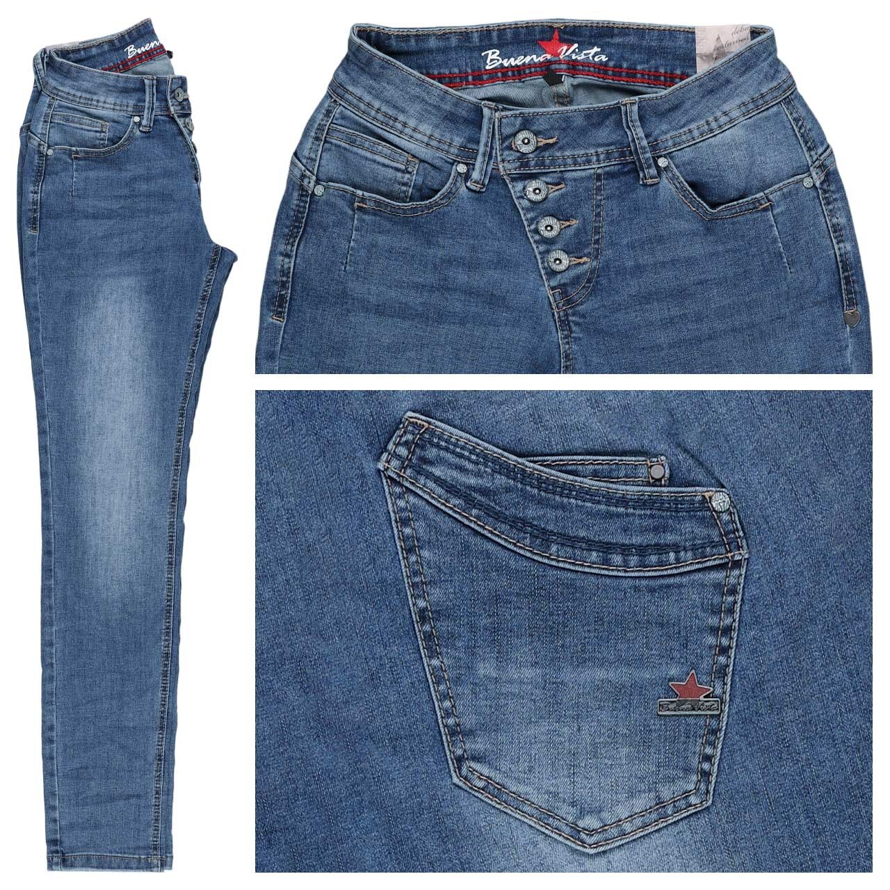 Buena Vista Malibu Cropped Stretch Denim Ankle Jeans moon denim