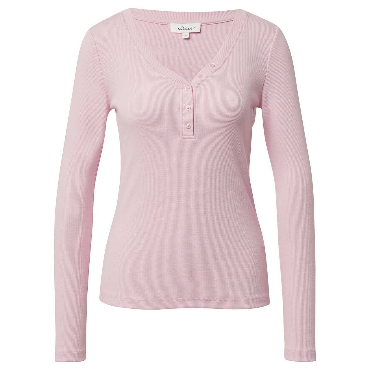 s.Oliver Damen Langarm Shirt blossom pink