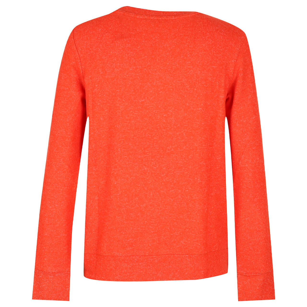 Street One Cosy rolled Pullover dark mandarine melange