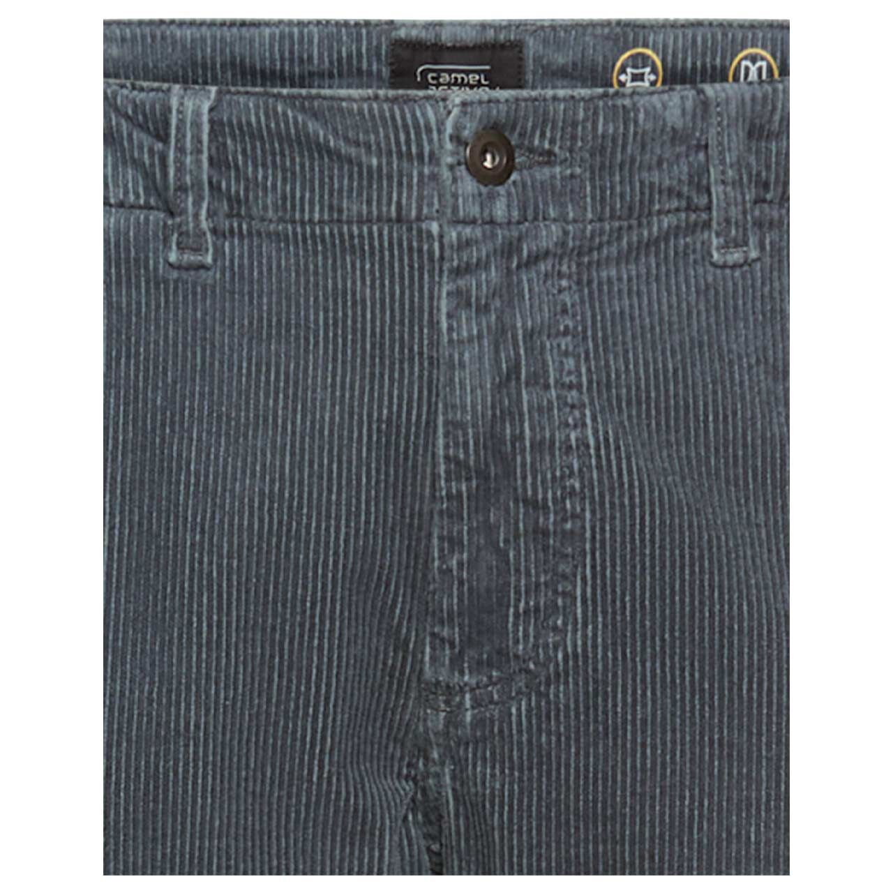 Herren Chino Cordhose Houston von Camel active in Blau, detaillierte Vorderansicht