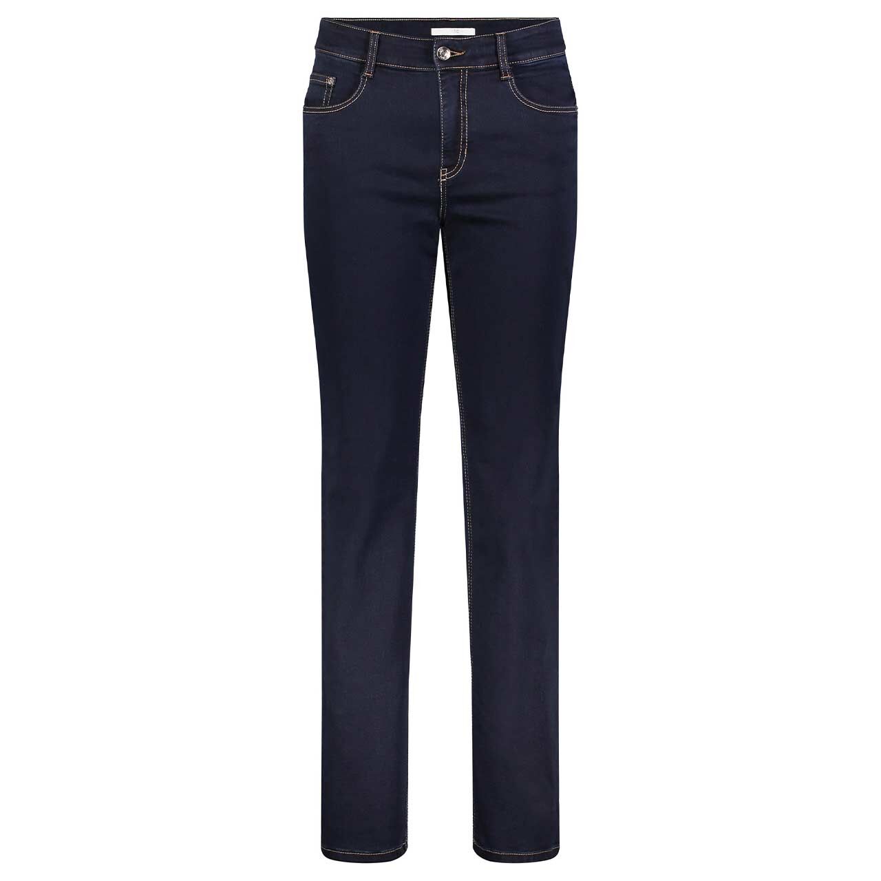 Vorderansicht der Damen Jeans Stella von MAC in Dunkelblau mit der Farbnummer D801