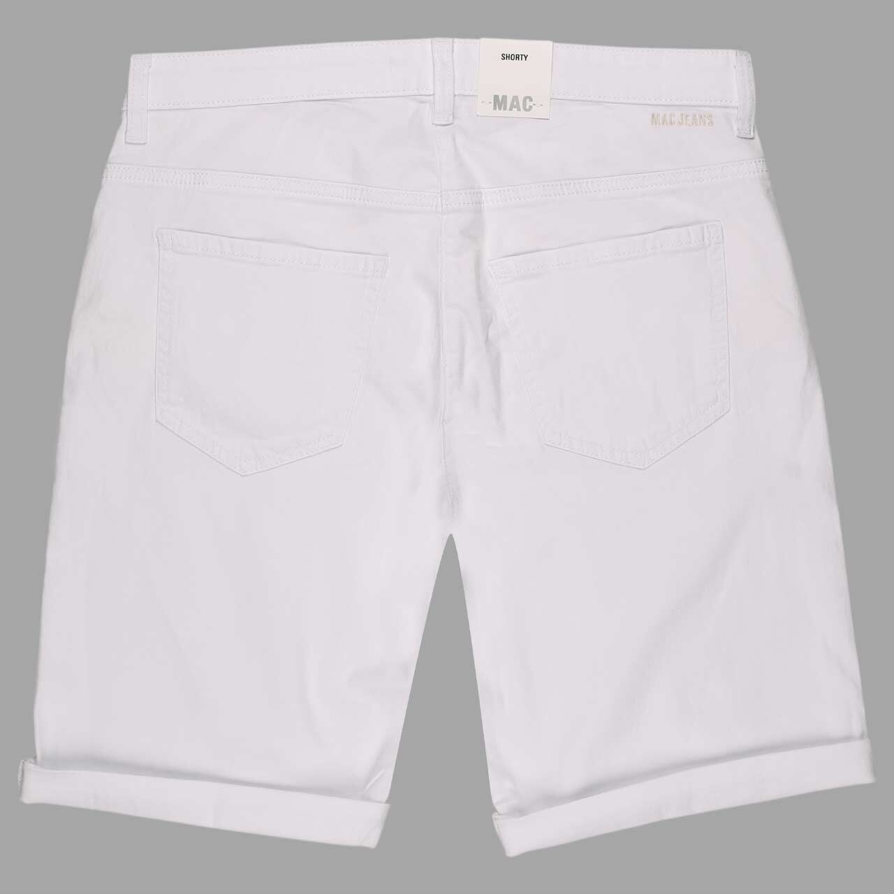 Damen Jeans Shorty von MAC in Weiß, Rückansicht