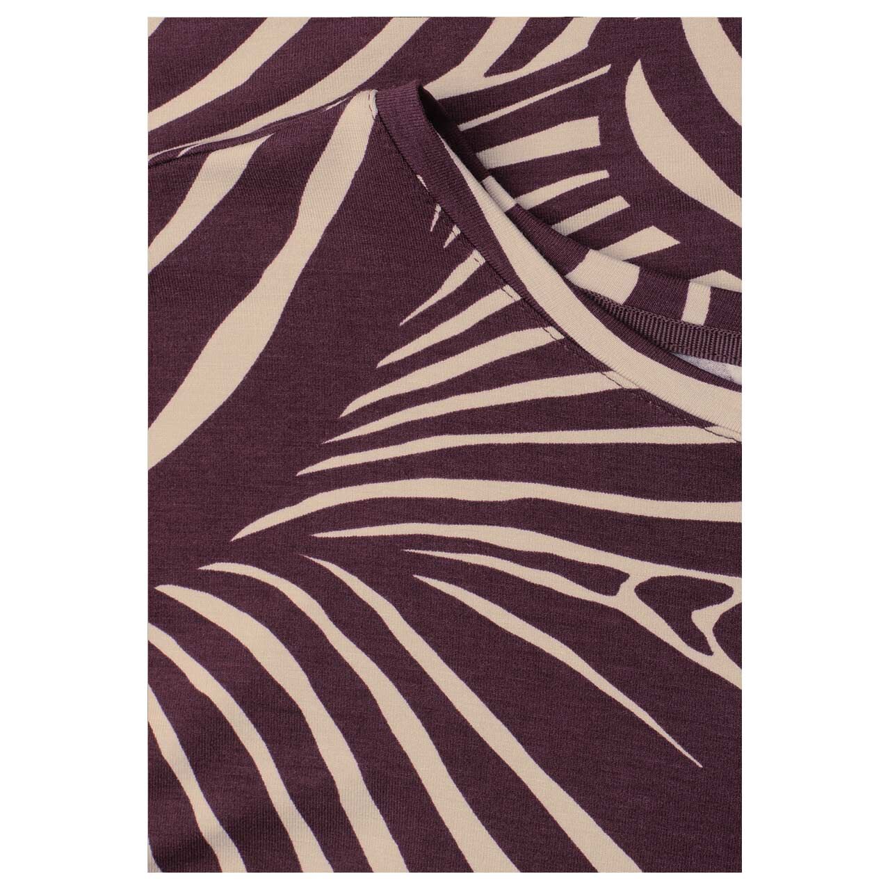 Street One Damen T-Shirt Crista rustic rouge printed