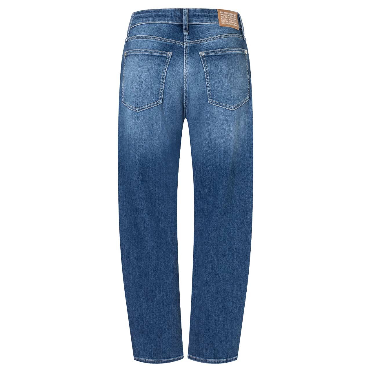 Damen Ankle Jeans Danni von MAC in Blau angewaschen, Rückansicht