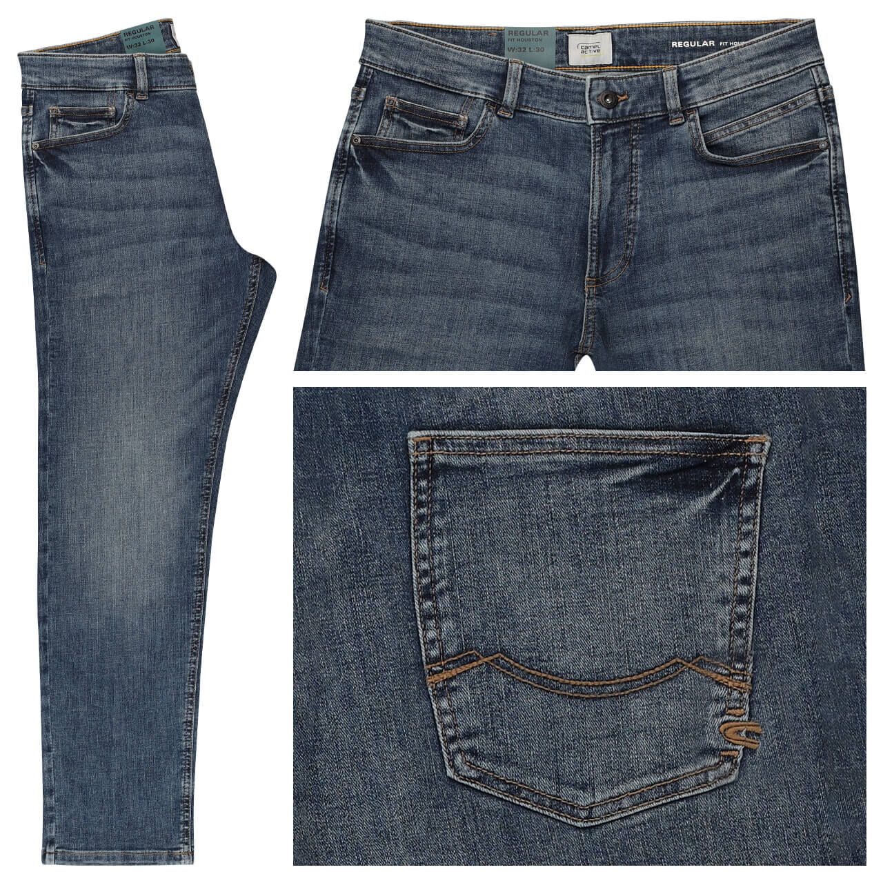 Camel active Houston fleXXX Jeans blue wash