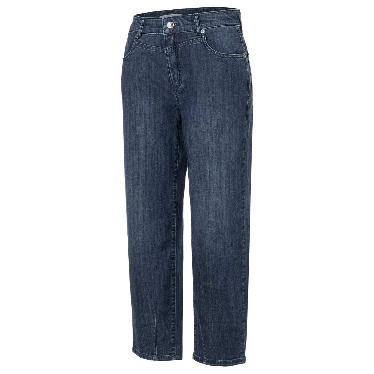 Damen 7/8 Jeans Bobbie von MAC in Dunkelblau angewaschen, Seitenansicht
