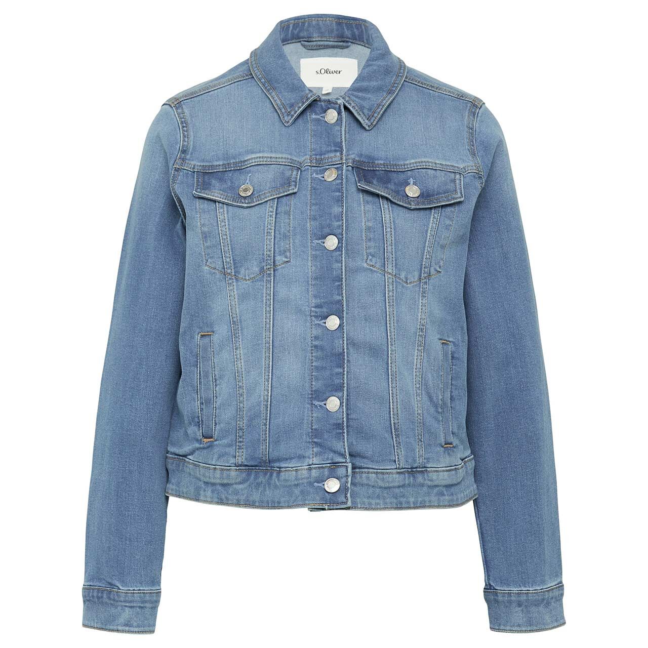 s.Oliver Damen Jeansjacke mid blue denim s.Oliver Damen Jeansjacke mid blue denim
