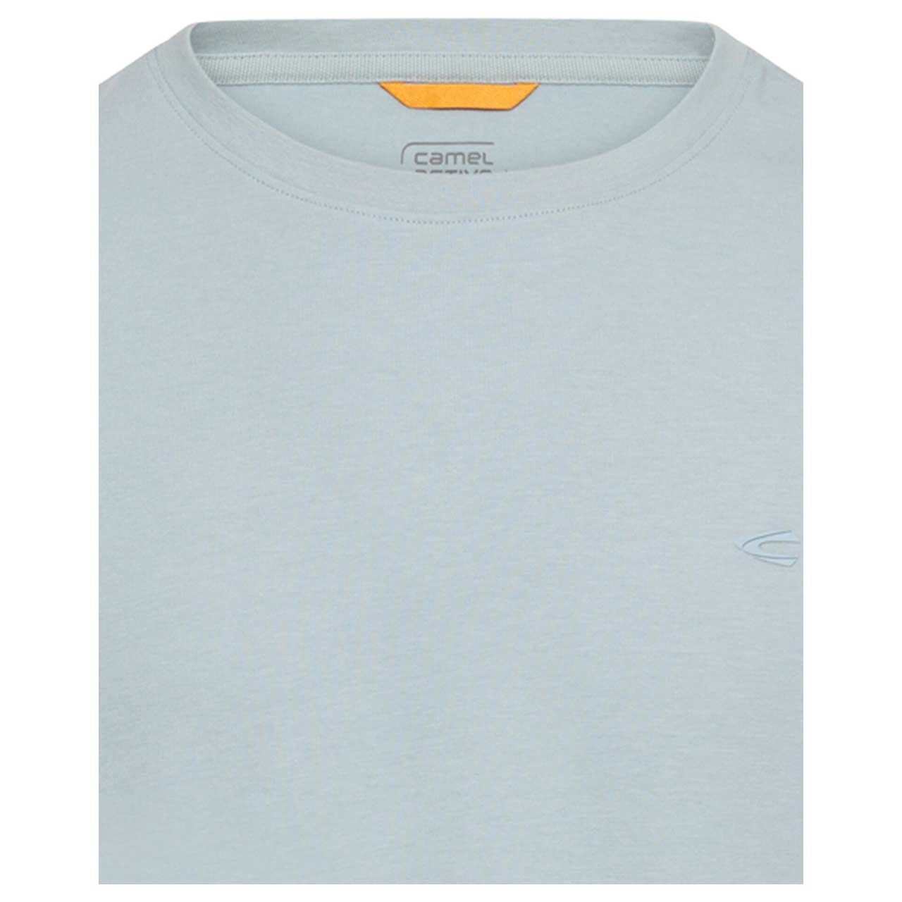Herren T-Shirt von Camel active in Hellblau, detaillierte Vorderansicht
