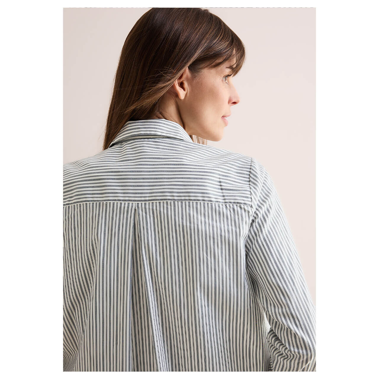 Cecil Damen Langarm Bluse black stripe