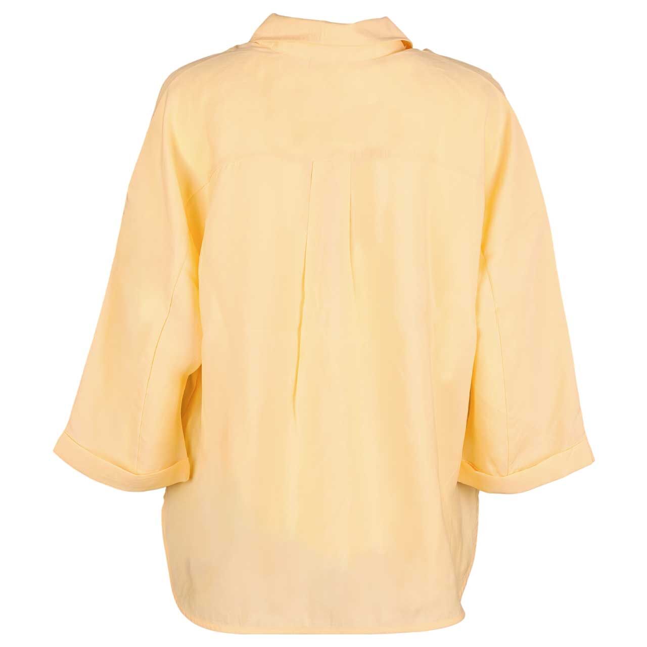 Damen 3/4 Arm Bluse Shirtcollar von Street One in Gelb, Rückansicht