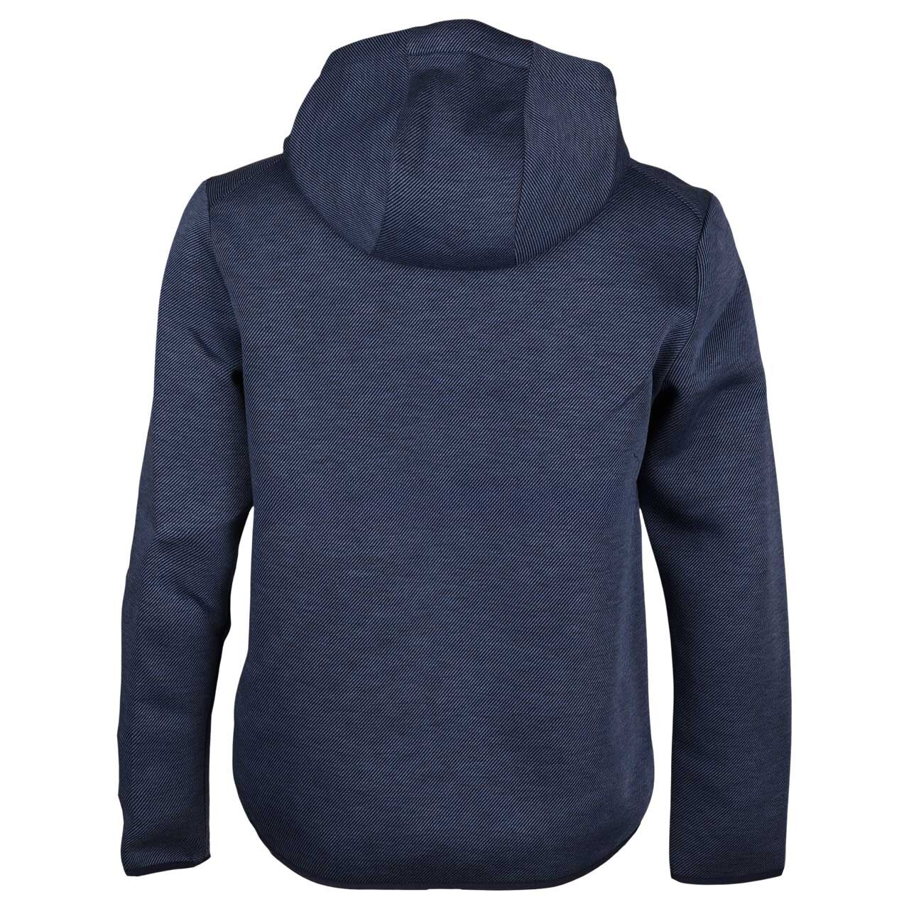 Herren Hoodie Sweatshirt von Wellensteyn in Blau meliert, Rückansicht