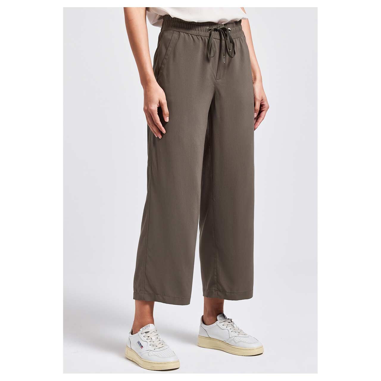Street One Emee Wide Leg 7/8 Hose nomad brown