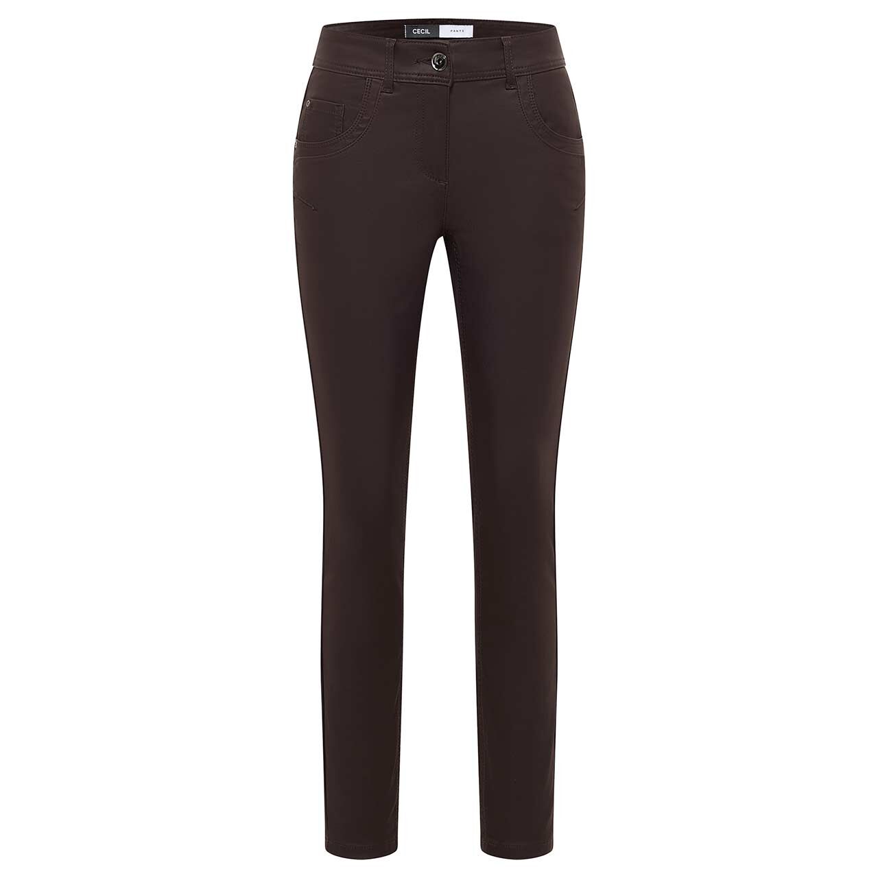 Cecil Toronto Jeans tartufo brown coated