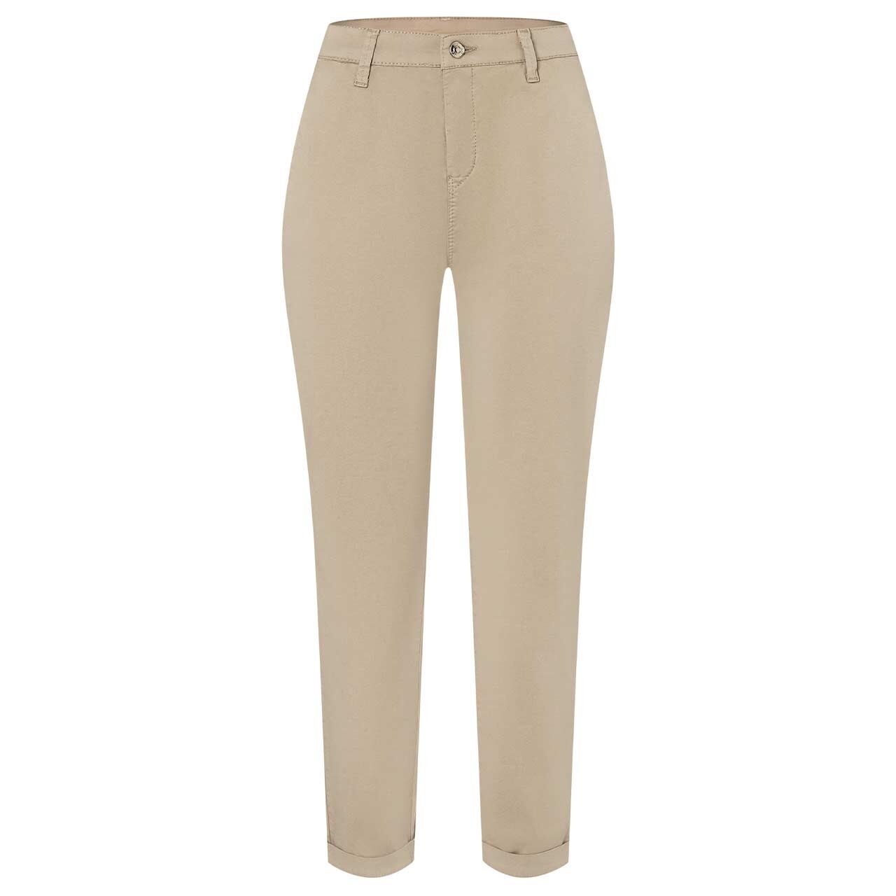 Damenhose Chino von MAC in Beige, Vorderansicht