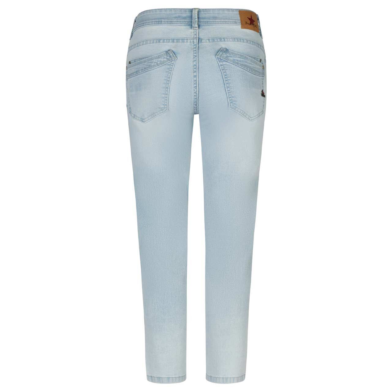Damenjeans Malibu 7/8 Stretch Denim von Buena Vista in Hellblau, Rückansicht