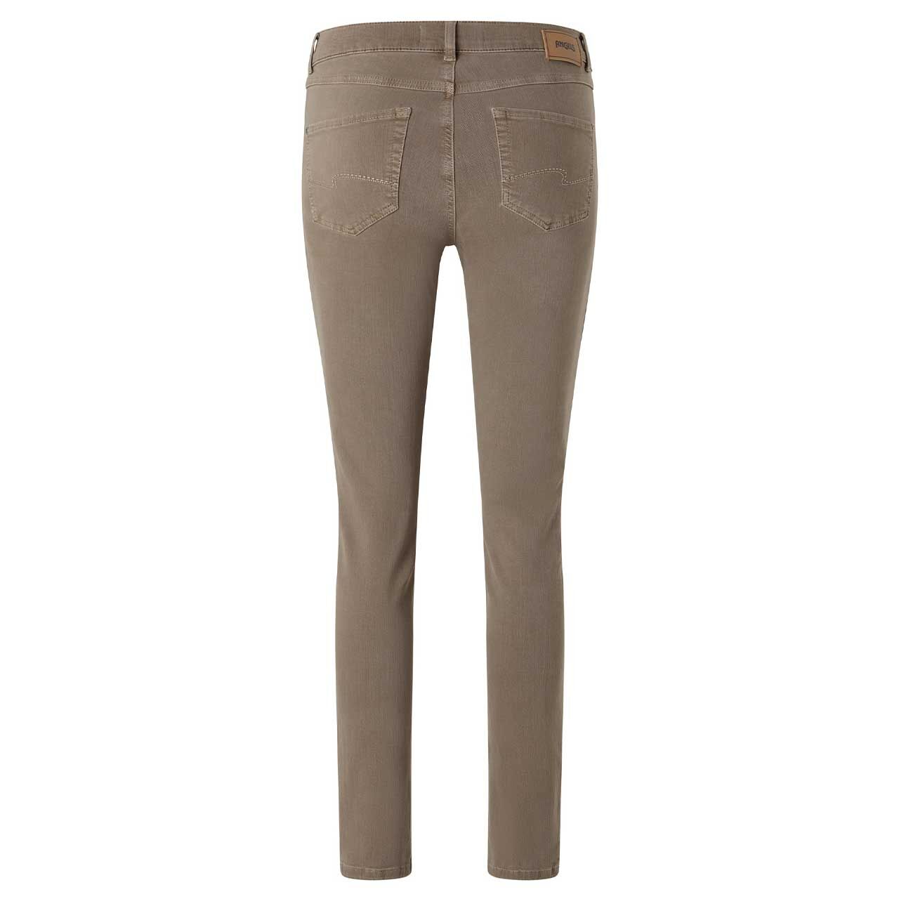 Stretch Damenjeans Skinny von Angels in Hellbraun, Rückansicht