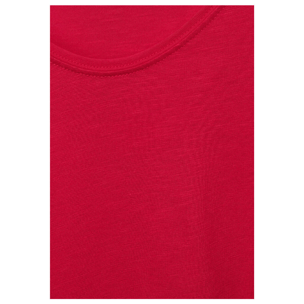 Street One Gerda T-Shirt für Damen in Kirschrot, FarbNr.: 13650
