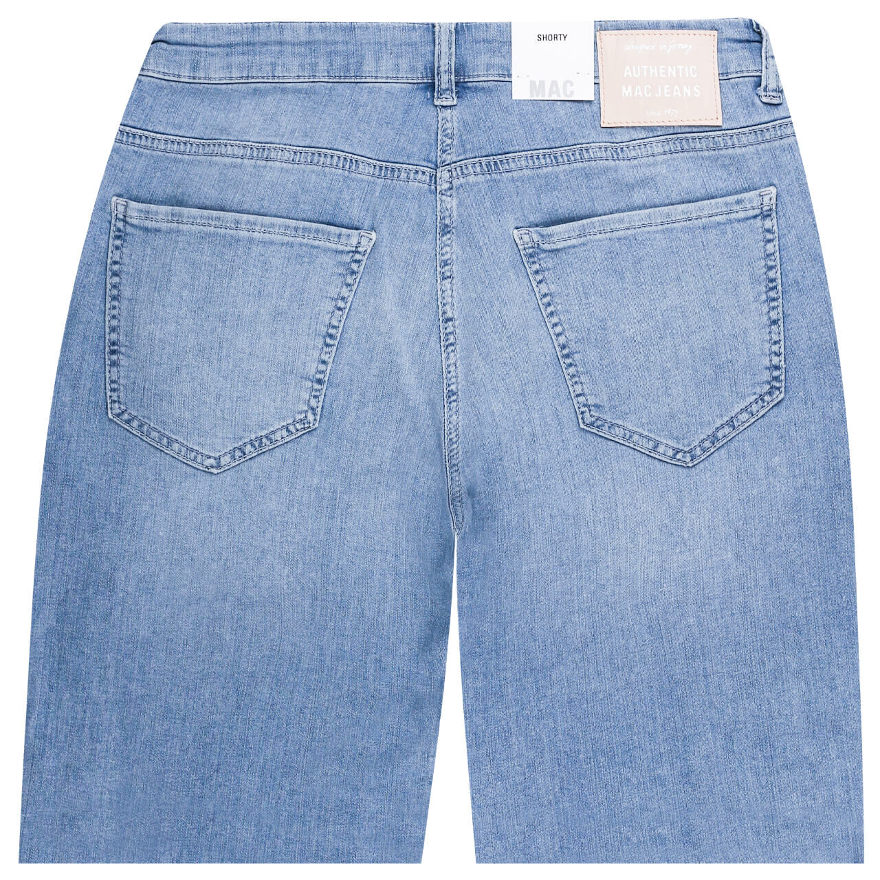 MAC Shorty Jeans mid blue wash