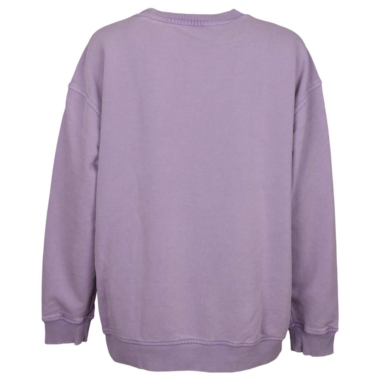 s.Oliver Damen Sweatshirt in Lila mit Print, Rückansicht