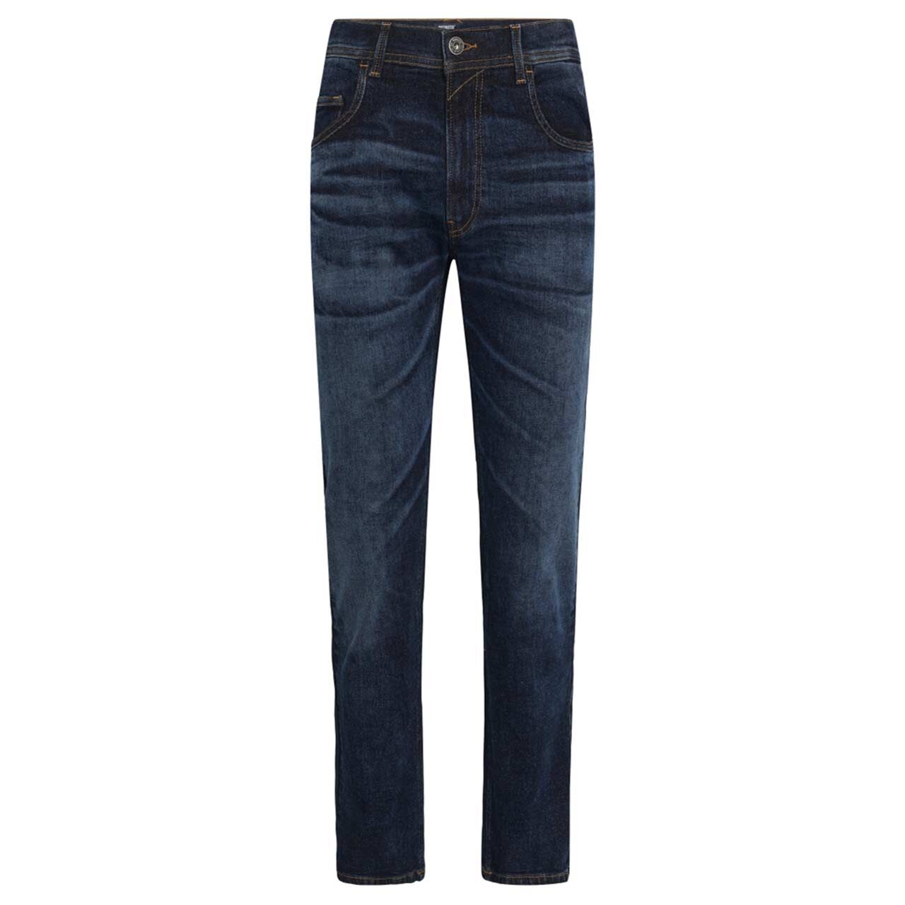 Stretch Herrenjeans Rando in Dunkelblau angewaschen von Pioneer, Vorderansicht