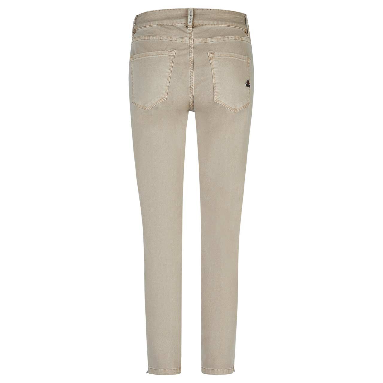 Damen Baumwollhose Italy V 7/8 Stretch Twill von Buena Vista in Beige, detaillierte Rückansicht