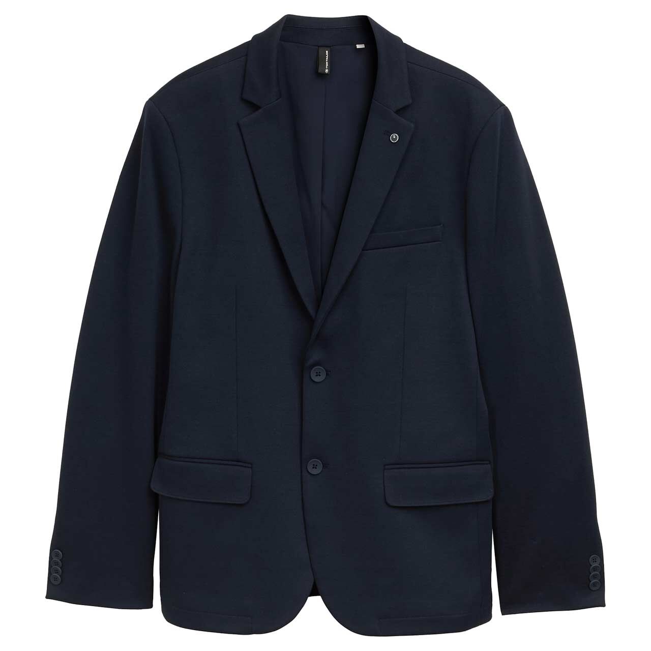 Tom Tailor Herren Sakko Piqué Blazer sky captain blue