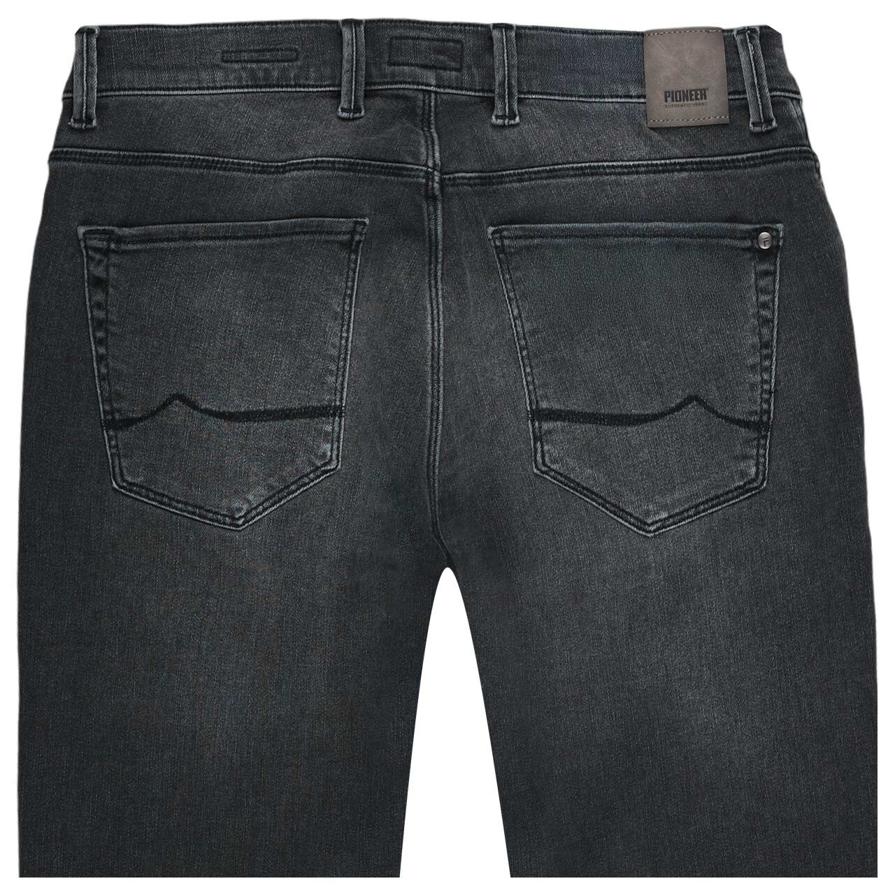 Stretch Herrenjeans Eric Megaflex in Grau verwaschen von Pioneer, Rückansicht
