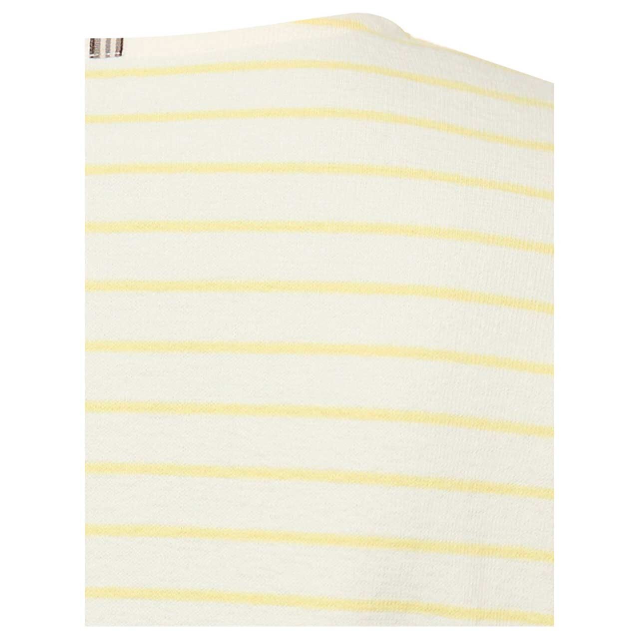 Damen Langarm Shirt von Camel active in Gelb gestreift, detaillierte Rückansicht