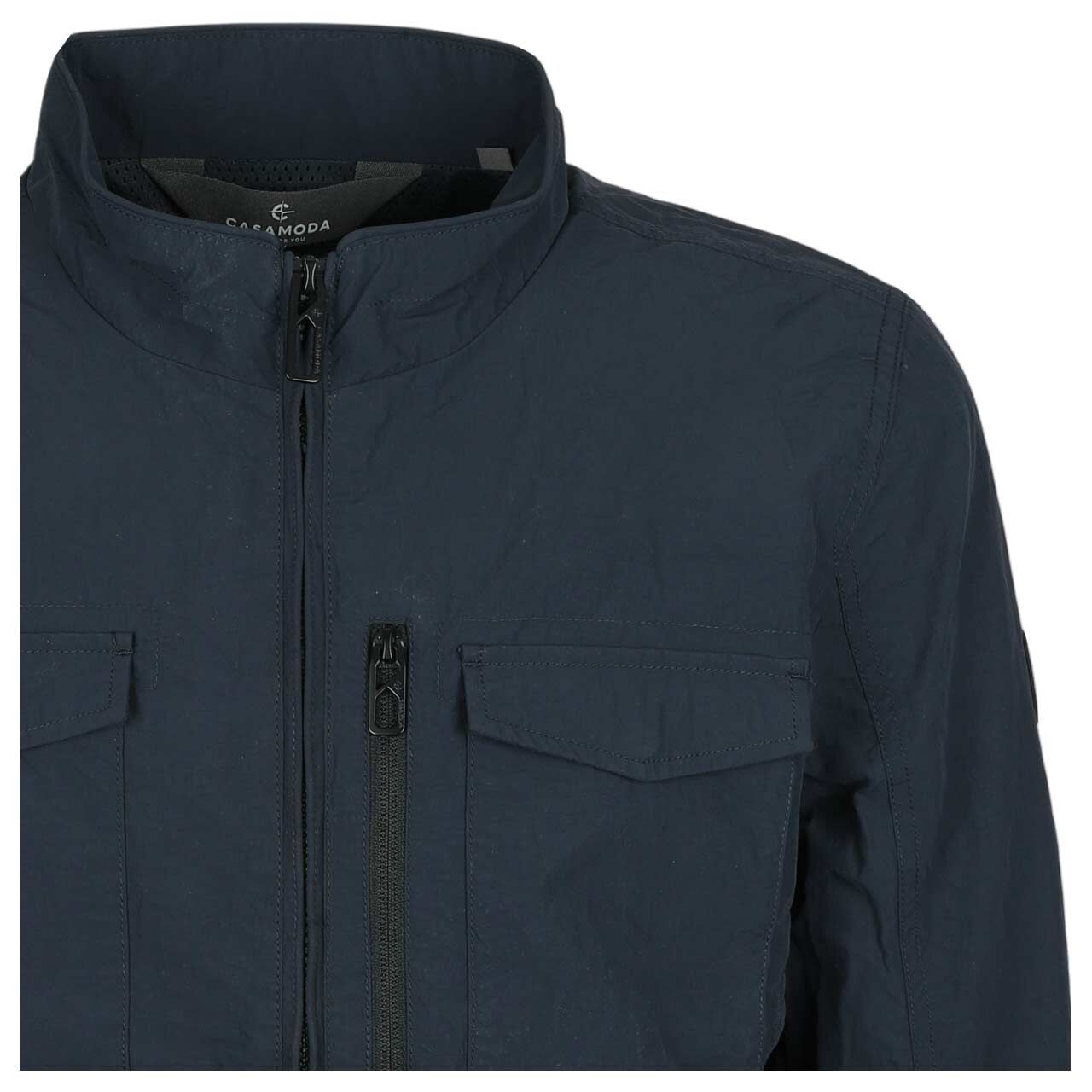 Herren Jacke von Casa Moda in Dunkelblau, detaillierte Vorderansicht