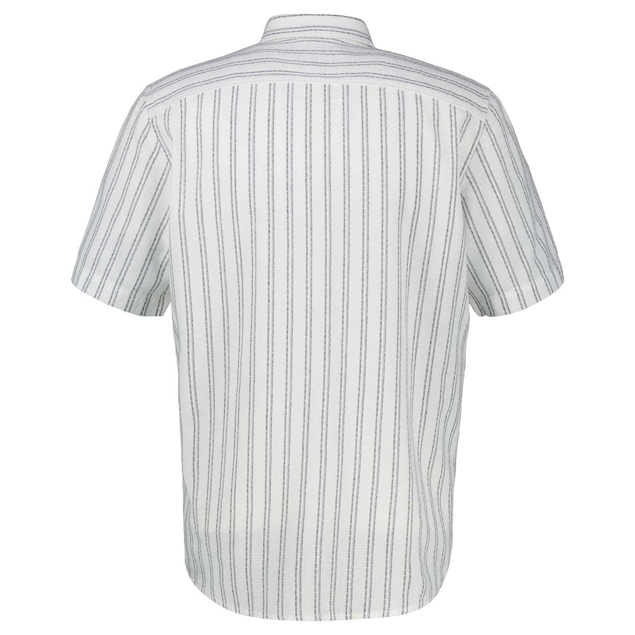 Herren 1/2 Arm Hemd von Lerros in Weiß gestreift, Rückansicht