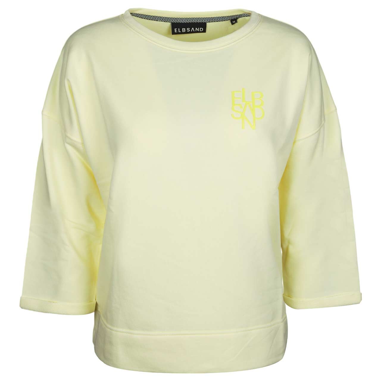Elbsand Damen 3/4 Arm Sweatshirt Zoey light bright yellow