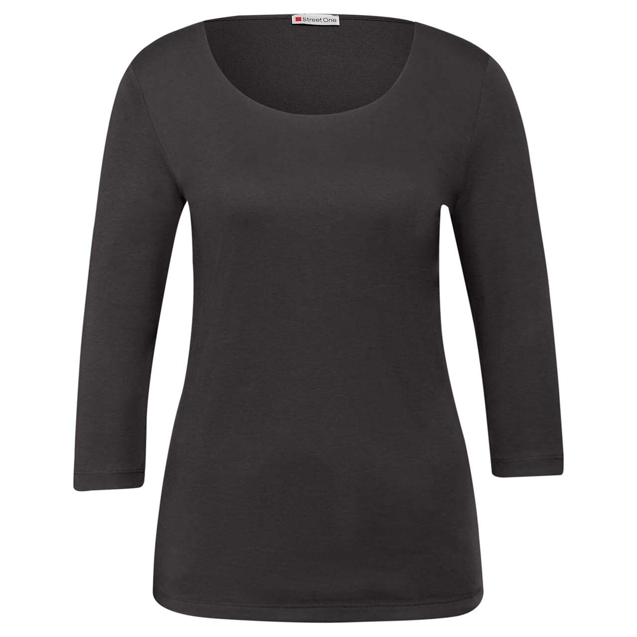 Street One Damen 3/4 Arm Shirt Pania darkest brown