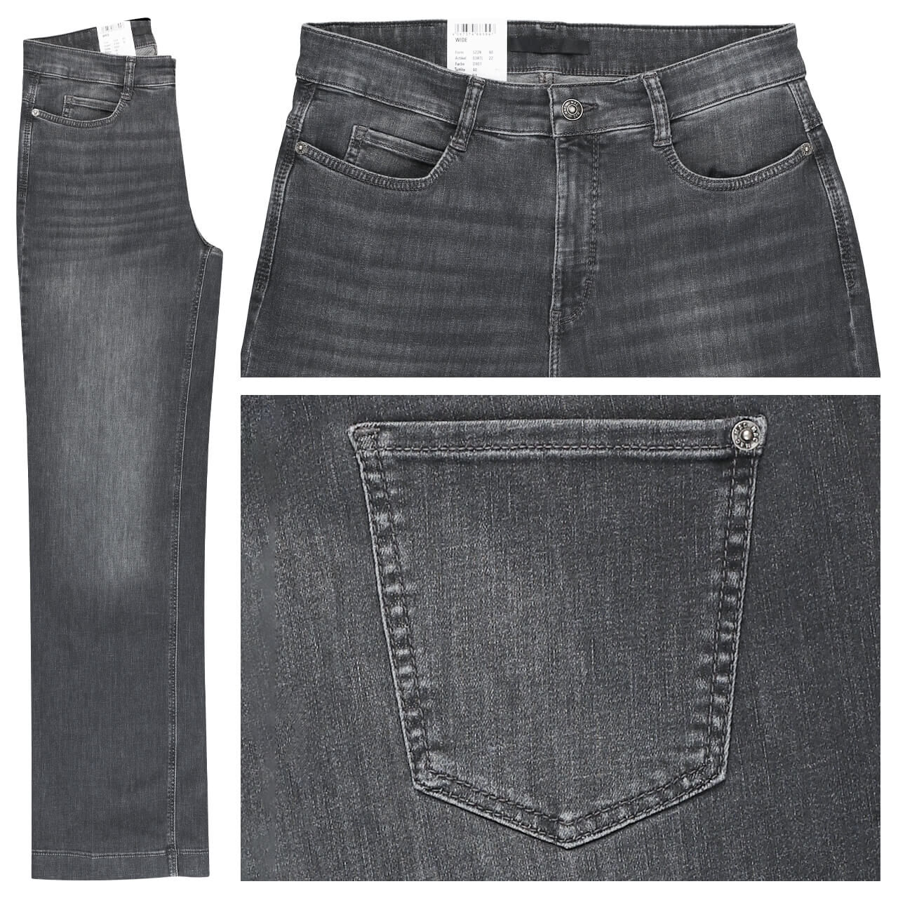 MAC Wide Jeans black rinse washed MAC Wide Jeans black rinse washed