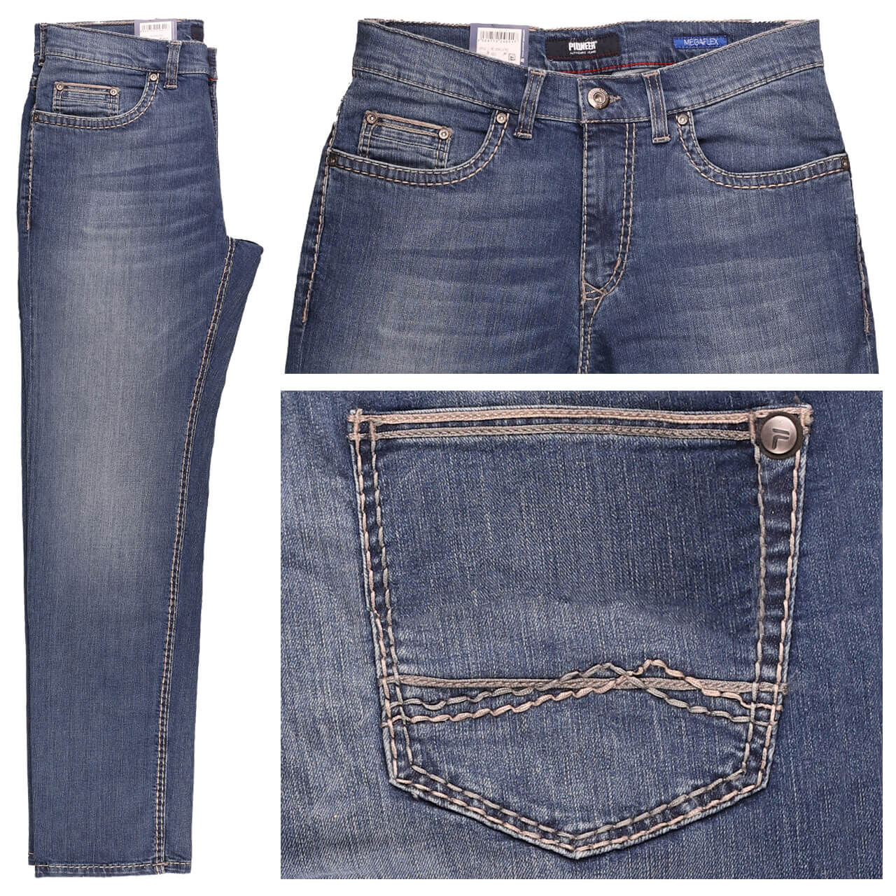 Pioneer Rando Jeans blue used buffies 