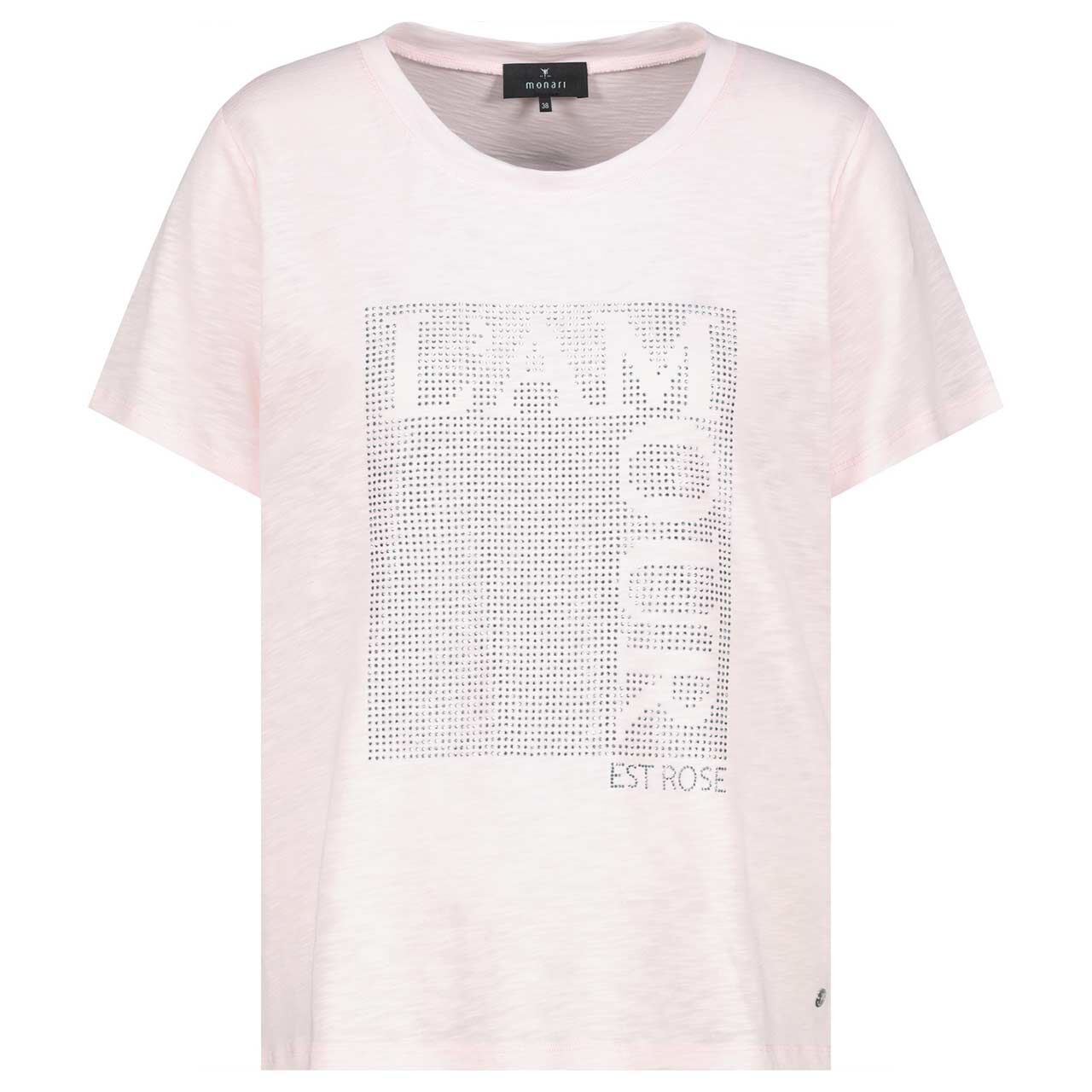 Monari Damen T-Shirt rose glitter