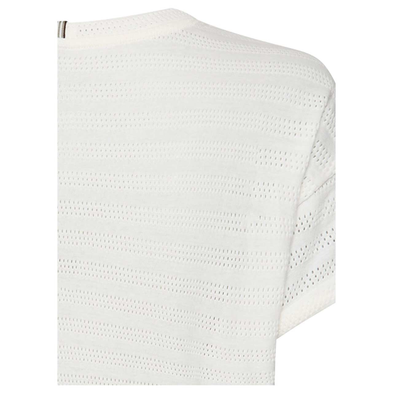 Damen T-Shirt von Camel active in Cremeweiß, detaillierte Rückansicht