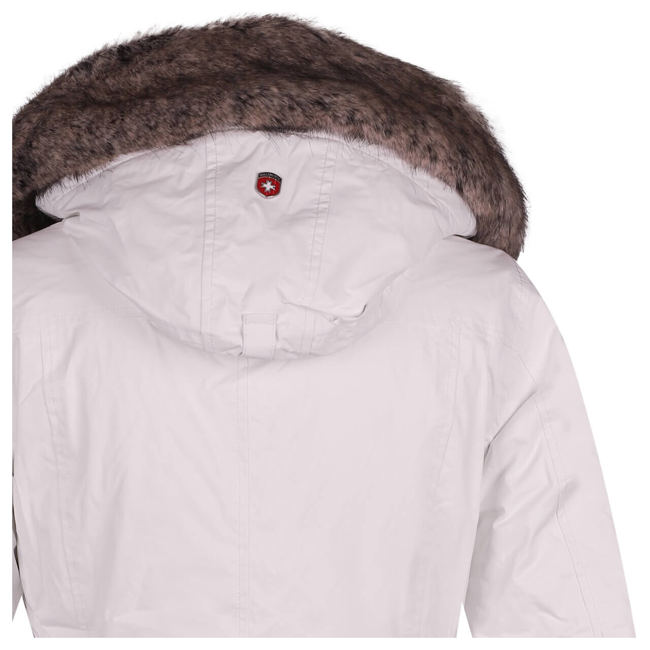 Damen Jacke Schneezauber von Wellensteyn in Weiß, Detailbild von der Schulter von hinten