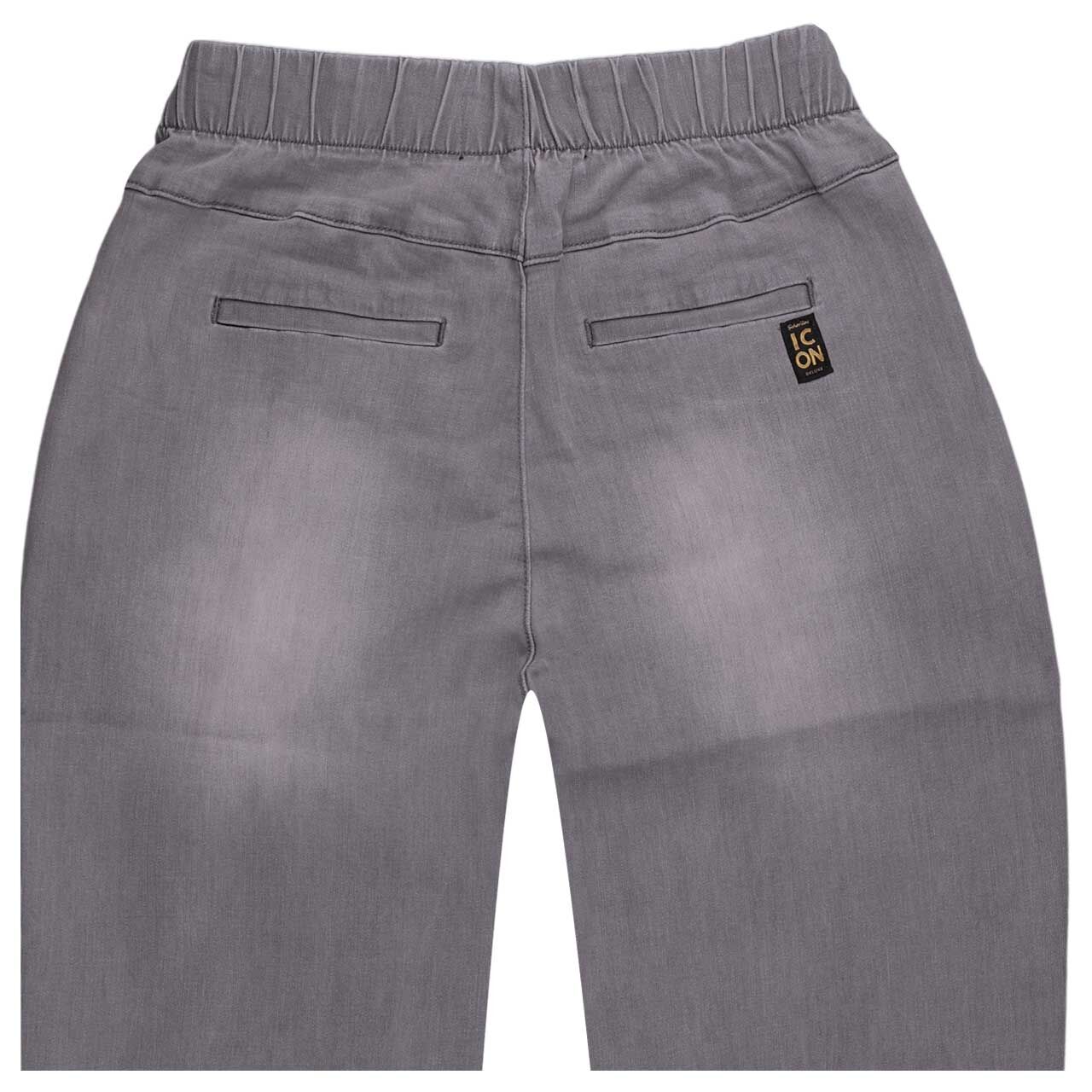 Damen 7/8 Jeans Heartbreaker von Senoritas ICON in Grau angewaschen, detaillierte Rückansicht