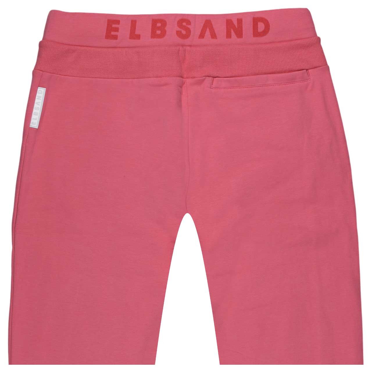 Stretch Damen Ankle Baumwollhose Brinja von Elbsand in Pink, detaillierte Rückansicht