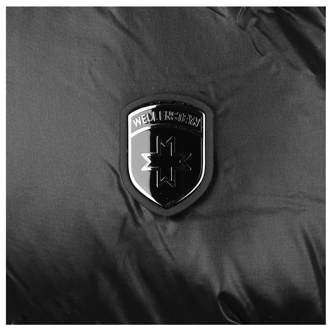 Herren Jacke Blackjack Men Medium von Wellensteyn in Schwarz, Detailansicht Markenlogo