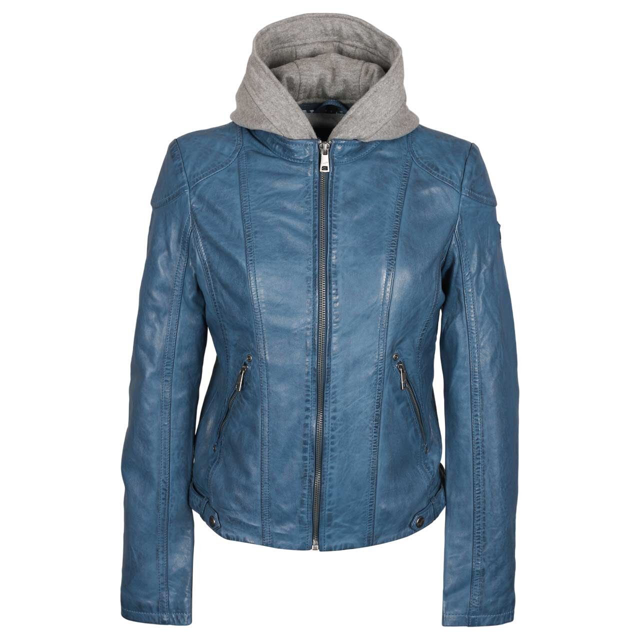 Mauritius Damen Lederjacke Ammy blue