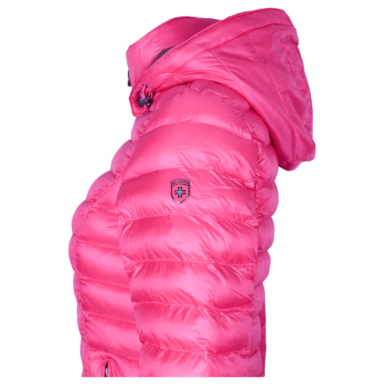 Damen Jacke Italy Hood von Wellensteyn in Knallrosa, Seitenansicht