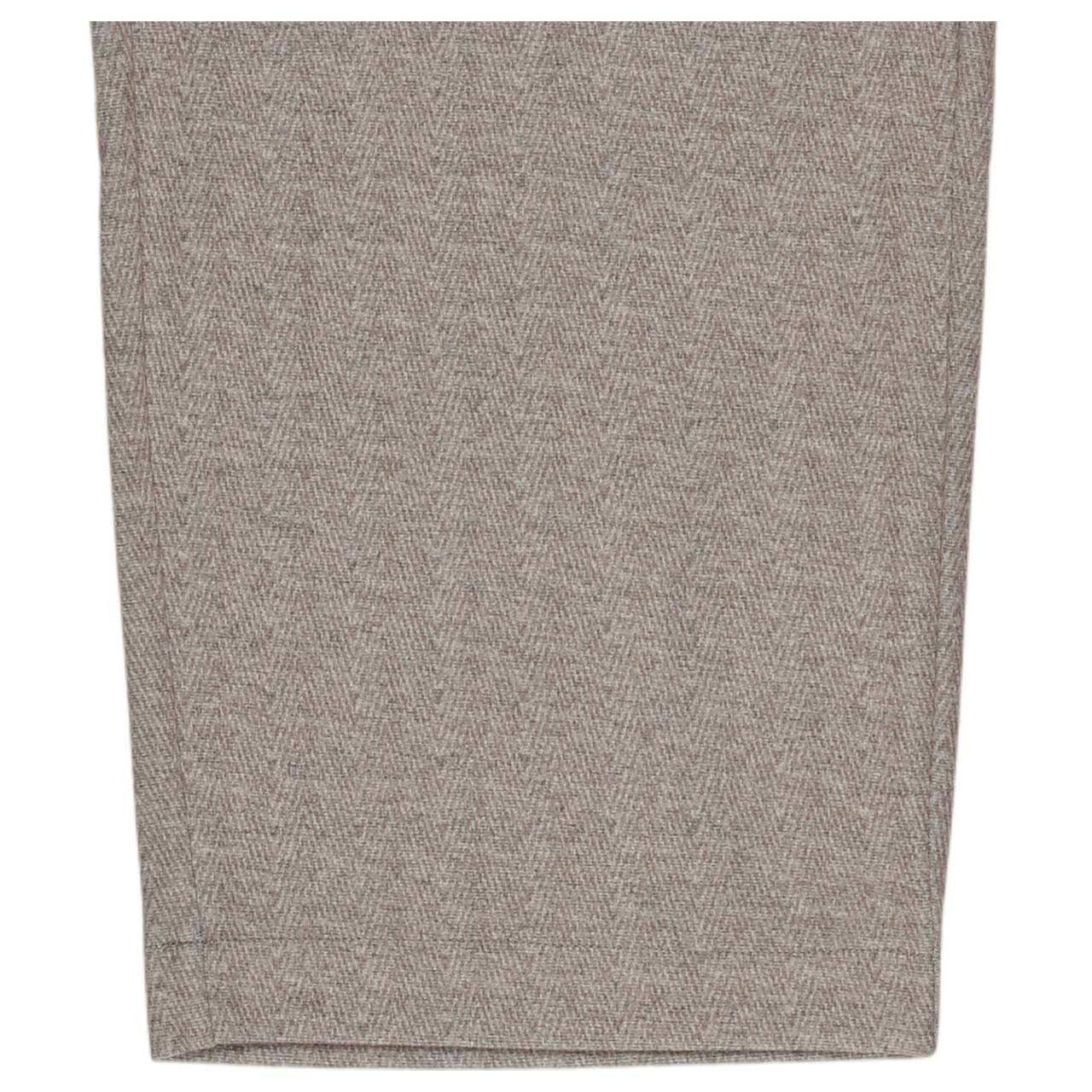 Damen 7/8 Hose Ipanema von Senoritas ICON in Beige mit Print, Detailansicht Hosenbeinabschluss