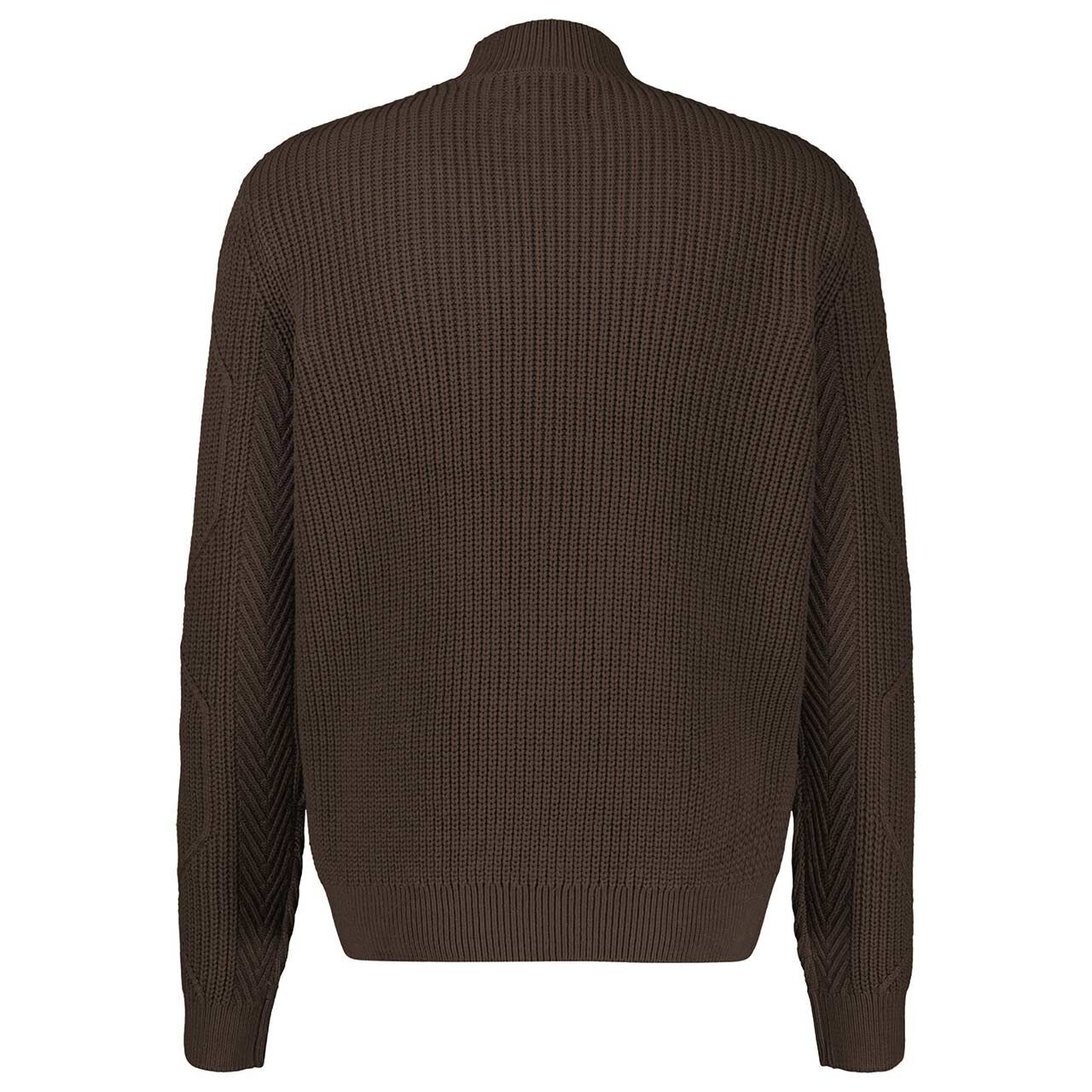 Herren Pullover von Lerros in Dunkelbraun, Rückansicht