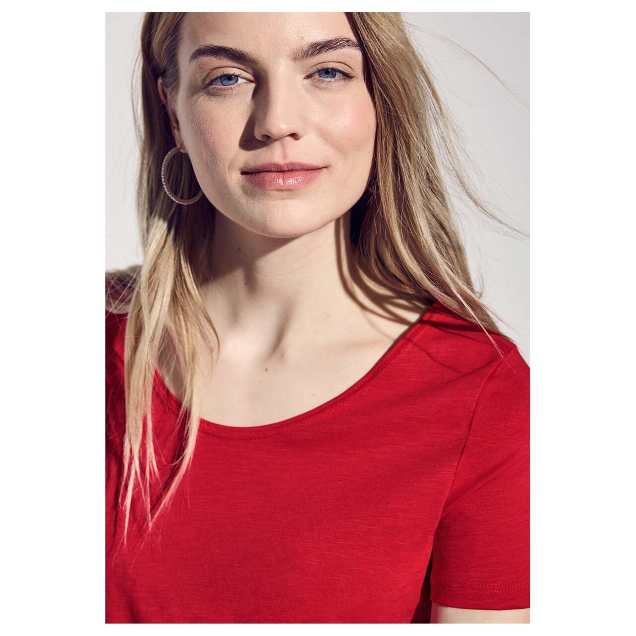Street One Damen T-Shirt Gerda glory red