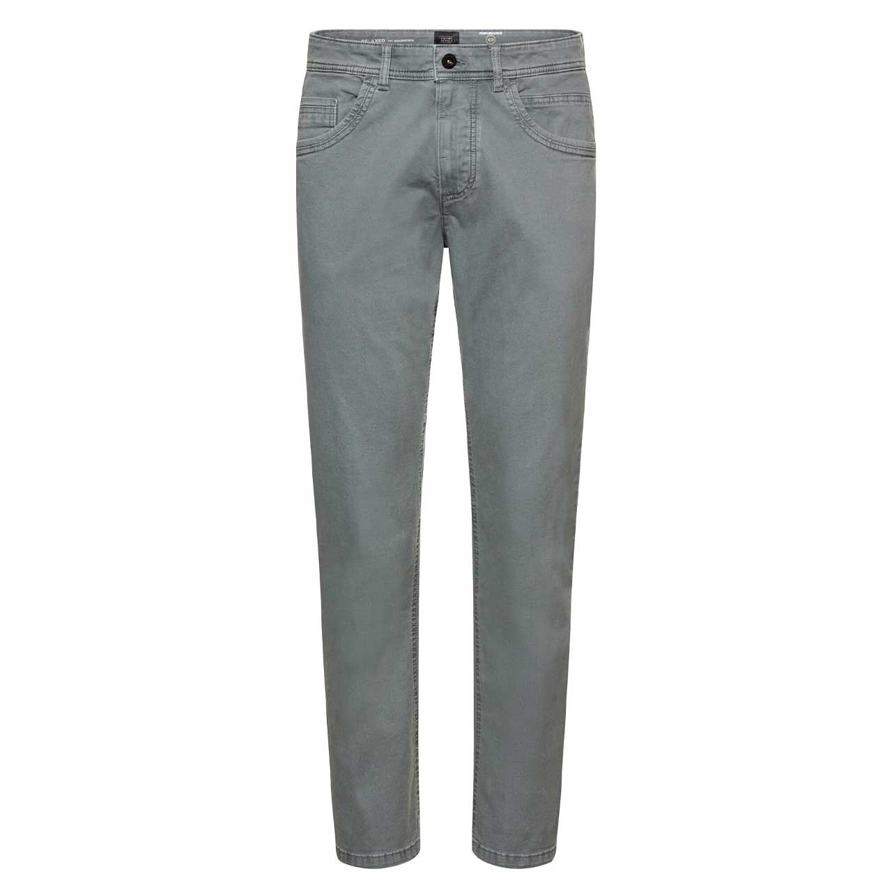 Stretch Herren Baumwollhose Woodstock von Camel active in Blaugrün, Vorderansicht