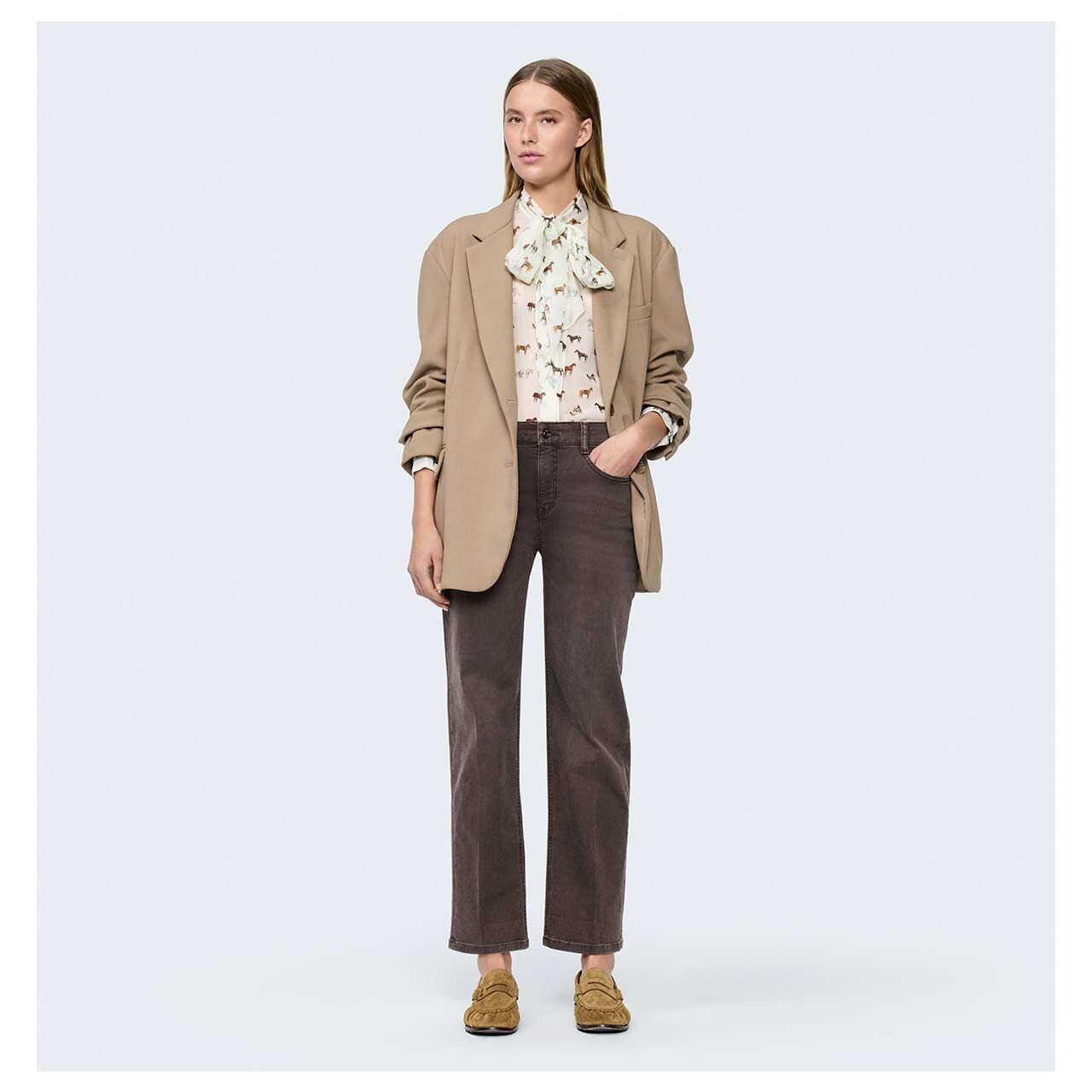 MAC Laura Jeans brown stone wash