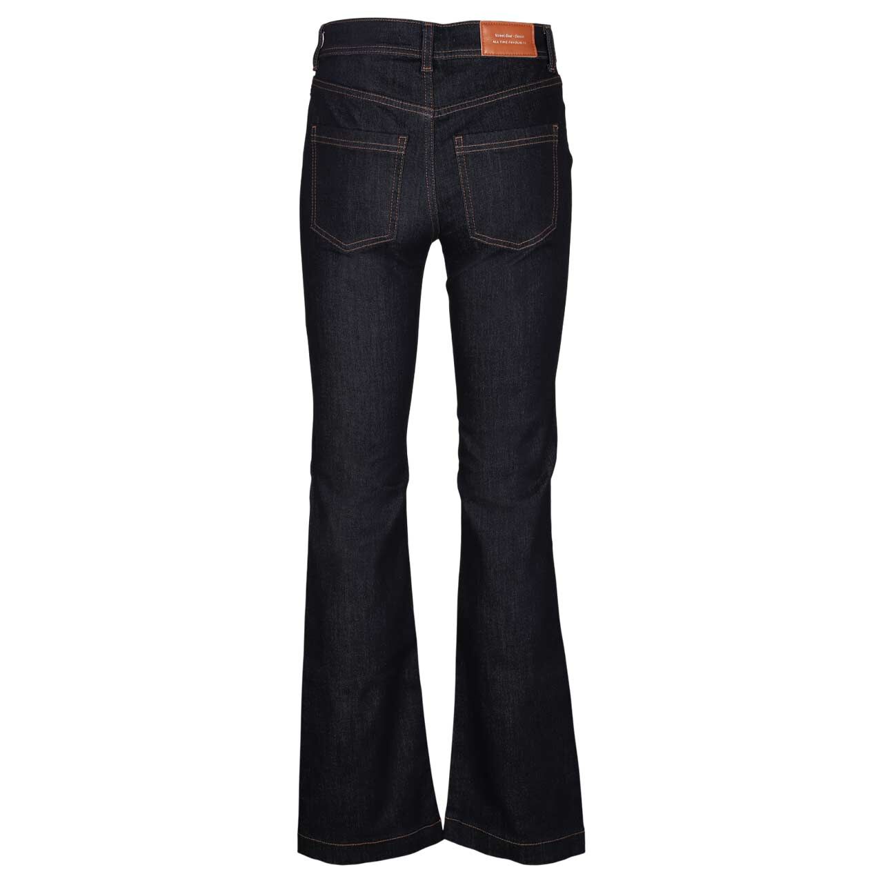 Damenjeans Bootcut von Street One in Dunkelblau, Rückansicht